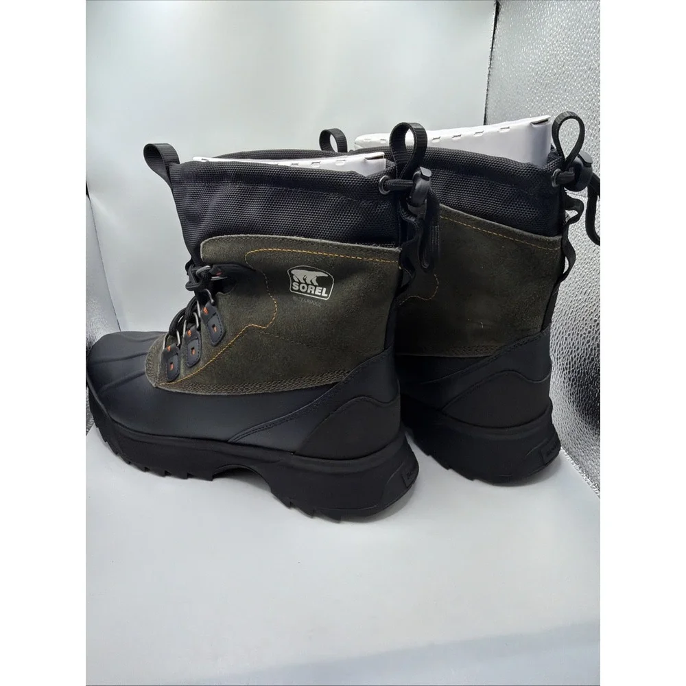 Sorel Scout 87 XT WP Men's Nubuck Waterproof Hiking Boot Black / Quarry Size 10